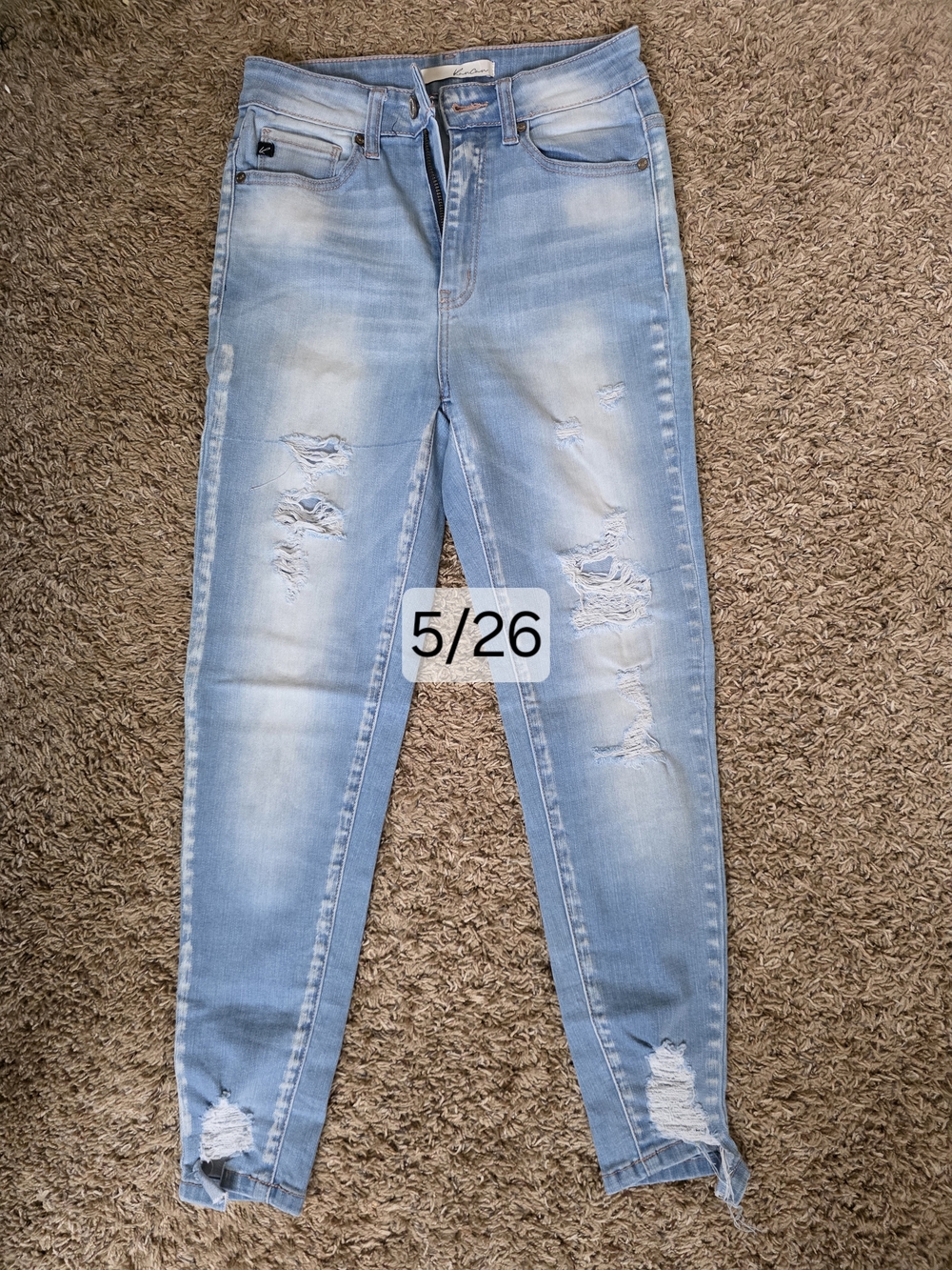 KanCan Light Blue Distressed Skinny Jeans